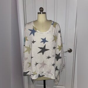 Magnolia Pearl Francis Star Print High/Low Top